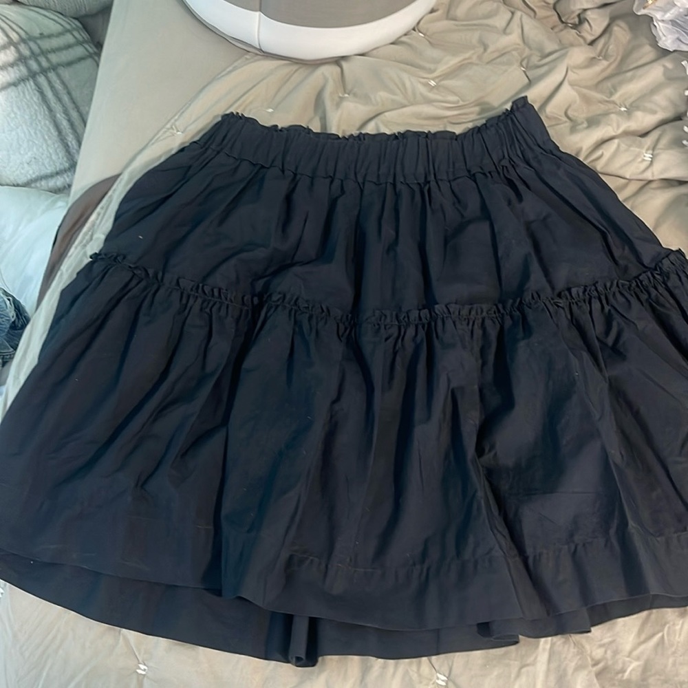 Anthropologie navy skirt